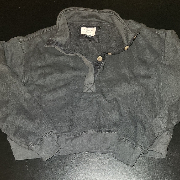 American Eagle Outfitters Black Sweatshirt - Picture 1 of 7